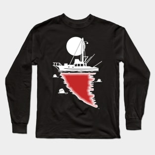 Shark Moonlight Cruise in the Orca Long Sleeve T-Shirt